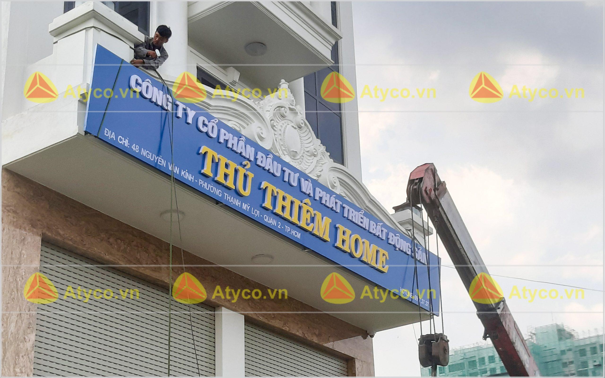 báo giá bảng hiệu bất động sản gia lai