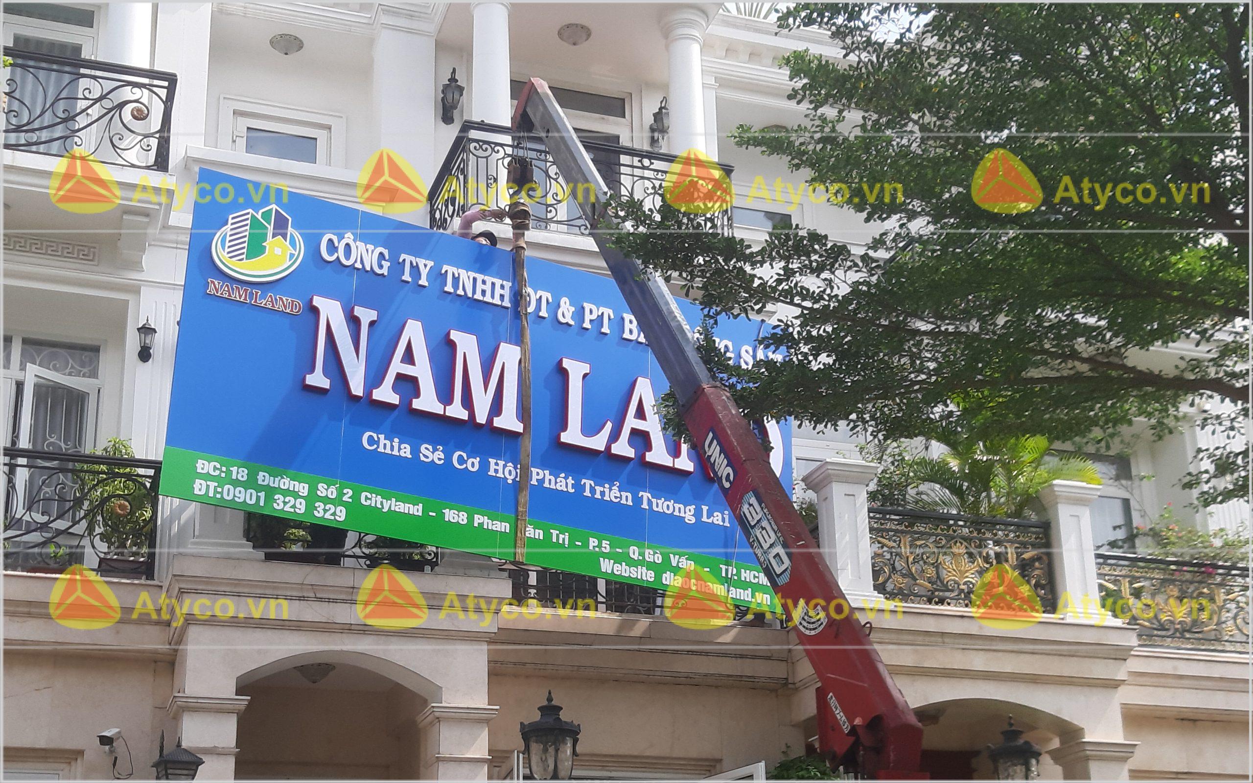 báo giá bảng hiệu bất động sản gia lai