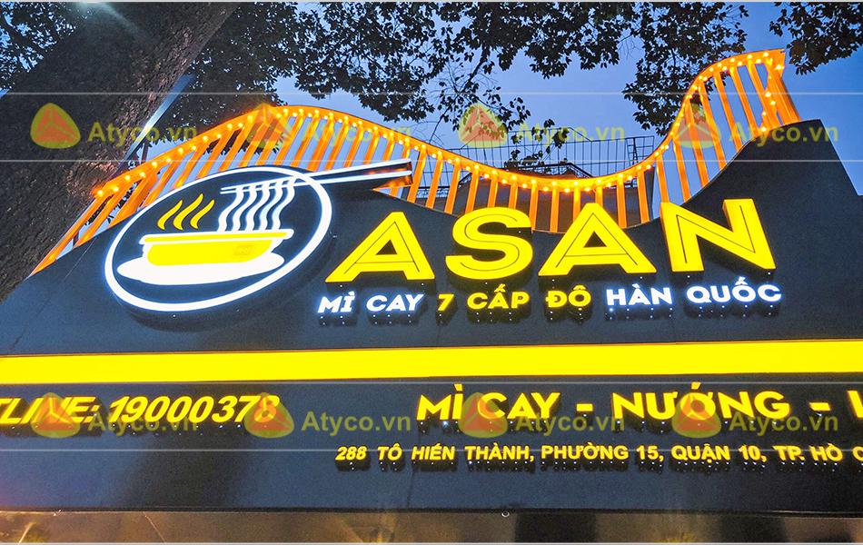 bảng hiệu mì cay tại gia lai