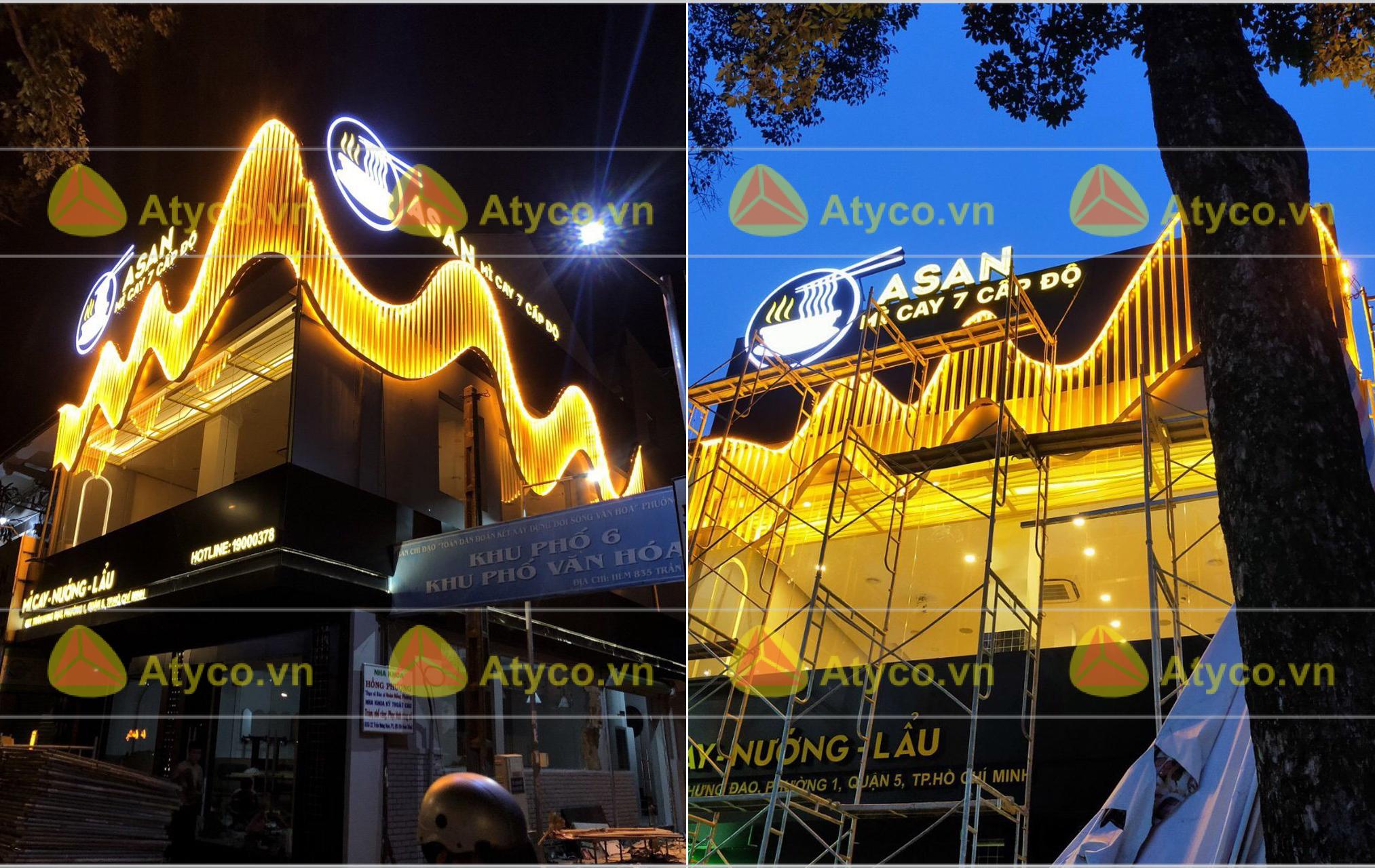 bảng hiệu mì cay tại gia lai