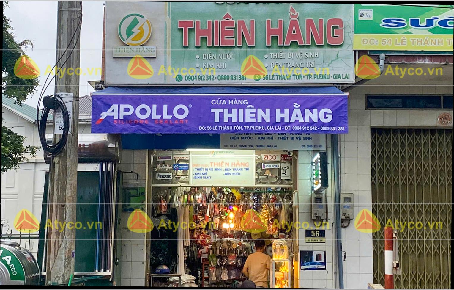 bảng hiệu quảng cáo cho đại lý cửa hàng Gia Lai