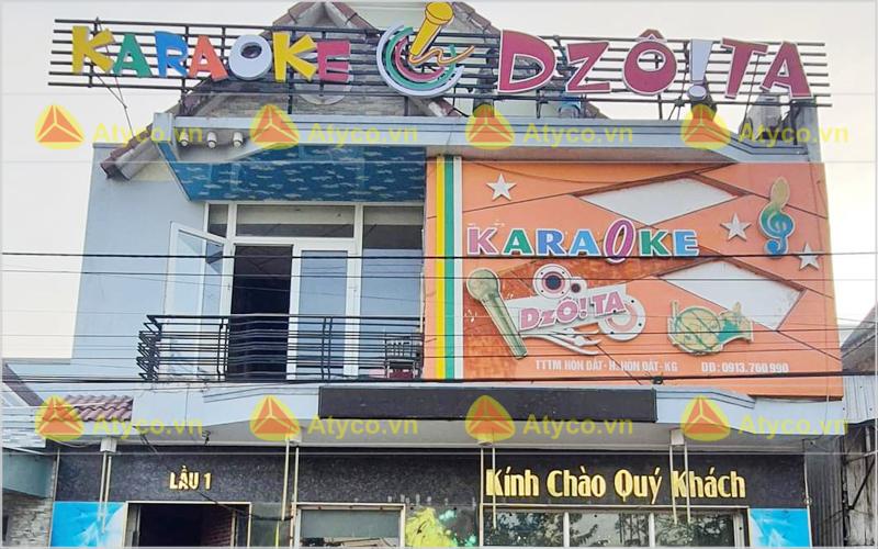 thiết kế bảng hiệu karaoke