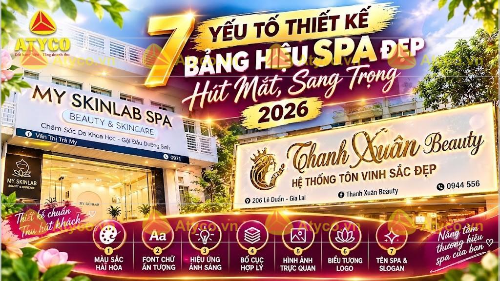 bảng hiệu spa