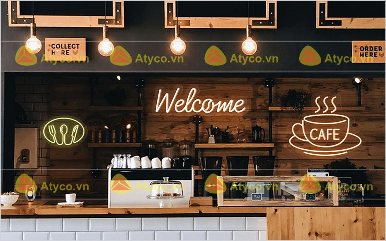 biển hiệu cà phê