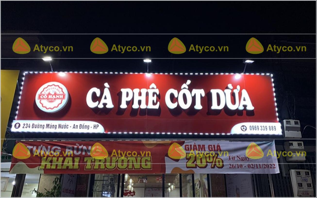 biển hiệu cà phê